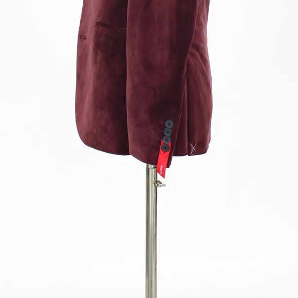 NEW J. Ferrar Slim 40R Red Velvet 2-Button Blazer Sport Coat Evening Jacket W065